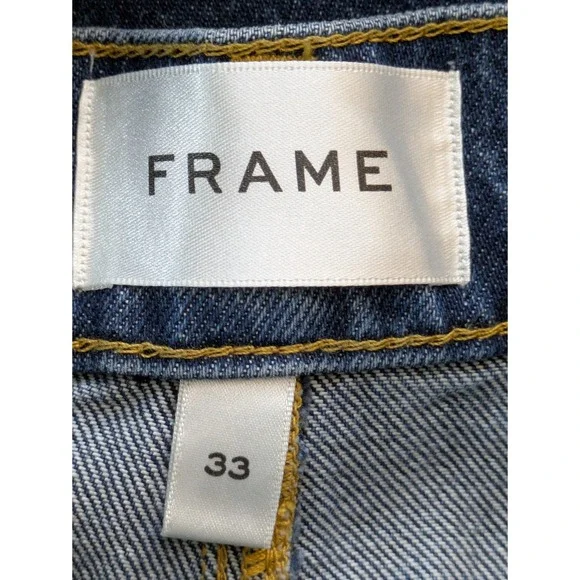 Frame High-Waist Wide Leg Jeans Womens Size 33 Blindspot WashNWT $298